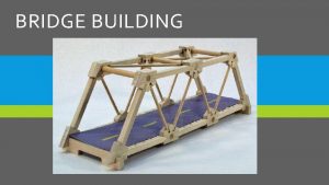 BRIDGE BUILDING WARREN TRUSS BRIDGE Dimensions Length 40