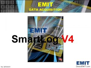 EMIT DATA ACQUISITION Smart Log V 4 Rev