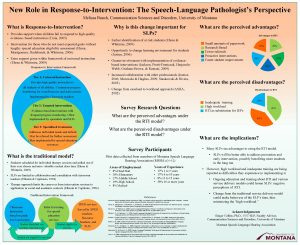 New Role in ResponsetoIntervention The SpeechLanguage Pathologists Perspective