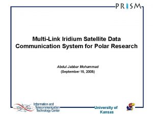 MultiLink Iridium Satellite Data Communication System for Polar