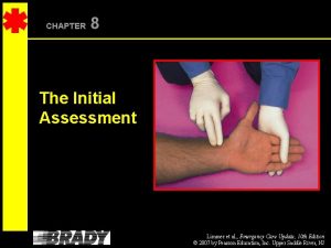 CHAPTER 8 The Initial Assessment Limmer et al