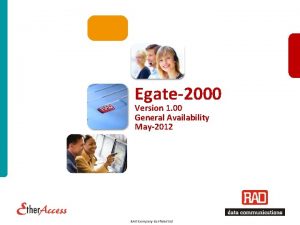 Egate2000 Version 1 00 General Availability May2012 RAD