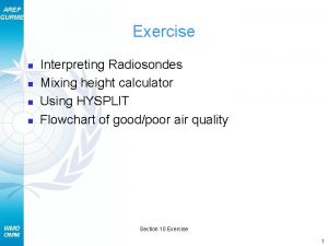 AREP GURME Exercise n n Interpreting Radiosondes Mixing