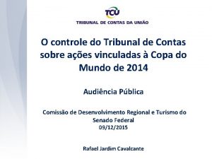 O controle do Tribunal de Contas sobre aes