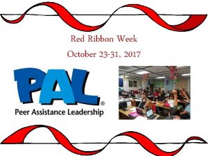 Red Ribbon Week October 23 31 2017 2017