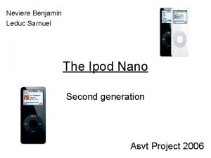 Neviere Benjamin Leduc Samuel The Ipod Nano Second