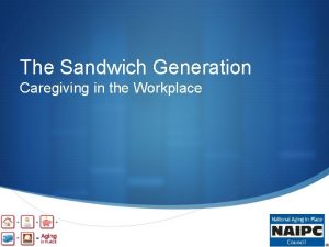 The Sandwich Generation Caregiving in the Workplace Caregiving