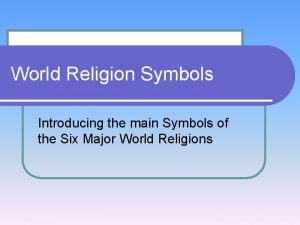 World Religion Symbols Introducing the main Symbols of