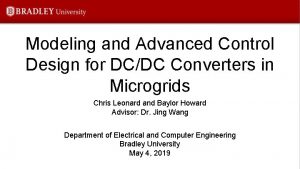 Modeling and Advanced Control Design for DCDC Converters