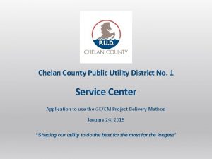 Chelan County Public Utility District No 1 Service