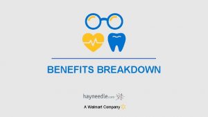 BENEFITS BREAKDOWN A Walmart Company MEDICAL BENEFITS ELIGIBILITY