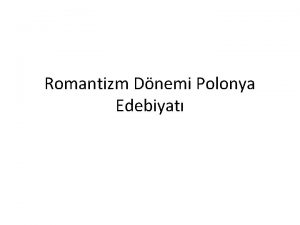 Romantizm Dnemi Polonya Edebiyat Komedi Yazar Aleksander Fredro