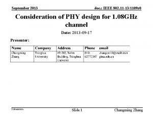 September 2013 doc IEEE 802 11 131109 r