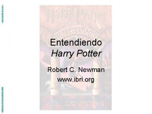 newmanlib ibri org Entendiendo Harry Potter Abstracts of