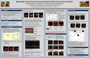 Mechanistic Factors that Control Acid Catalyzed CarbonCarbon Bond