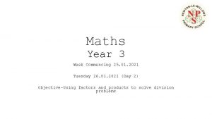 Maths Year 3 Week Commencing 25 01 2021