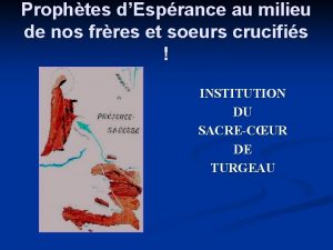 Prophtes dEsprance au milieu de nos frres et