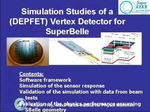 Simulation Studies of a DEPFET Vertex Detector for