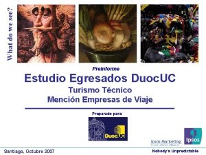 What do we see Preinforme Estudio Egresados Duoc