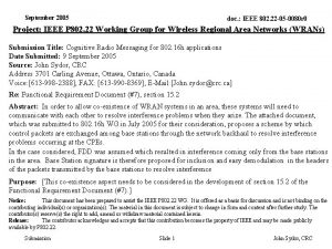 September 2005 doc IEEE 802 22 05 0080