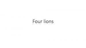 Four lions Marketing tools for four lions Posters