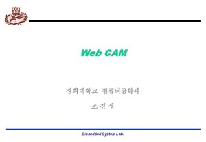 Web CAM n Web CAM application program Device