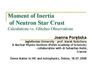 Moment of Inertia of Neutron Star Crust Calculations