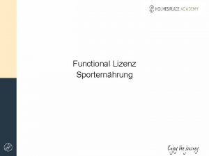 Functional Lizenz Sporternhrung Inhalt 1 Wer ist Sportler