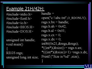 Example 21 H42 H handle openc abc txt