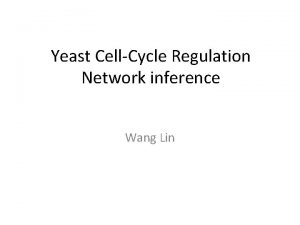 Yeast CellCycle Regulation Network inference Wang Lin The