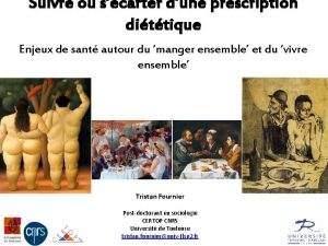 Suivre ou scarter dune prescription dittique Enjeux de