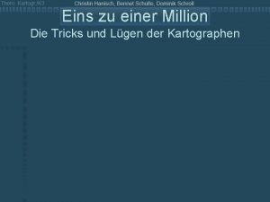 Eins zu einer Million Die Tricks und Lgen