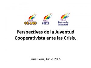 Perspectivas de la Juventud Cooperativista ante las Crisis