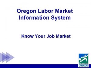 Oregon Labor Market Information System Know Your Job