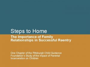 Steps to Home The Importance of Family Relationships