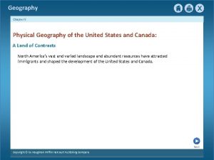 Geography Chapter 5 Physical Geography of the United