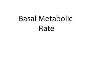 Basal Metabolic Rate What Is Your BMR Your