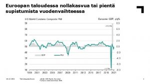 Euroopan taloudessa nollakasvua tai pient supistumista vuodenvaihteessa 18