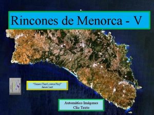 Rincones de Menorca V Games That Lowers Play