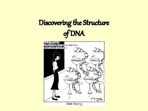 Discovering the Structure of DNA What is DNA