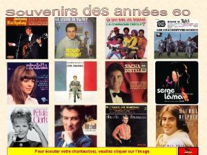 Pour couter votre chanteurse veuillez cliquer sur limage