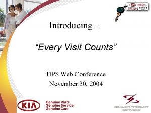 Introducing Every Visit Counts DPS Web Conference November