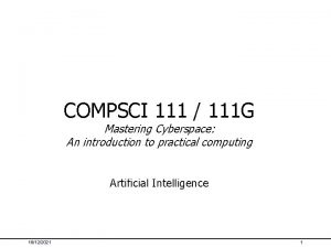 COMPSCI 111 111 G Mastering Cyberspace An introduction