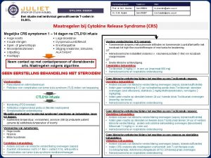 Contactpersoon Telefoon Mail Prof dr M J Kersten