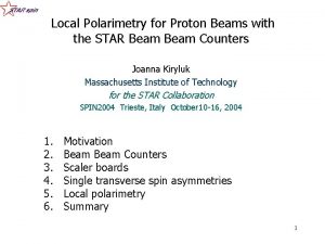 Local Polarimetry for Proton Beams with the STAR