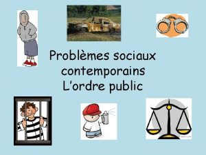 Problmes sociaux contemporains Lordre public Checklist Shade each