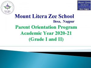 Mount Litera Zee School Besa Nagpur Parent Orientation