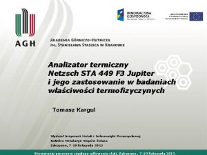 Analizator termiczny Netzsch STA 449 F 3 Jupiter