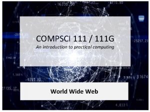 COMPSCI 111 111 G An introduction to practical