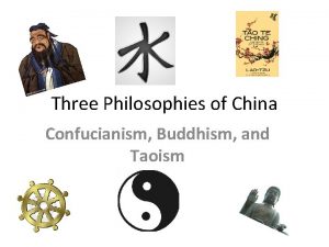 Three Philosophies of China Confucianism Buddhism and Taoism